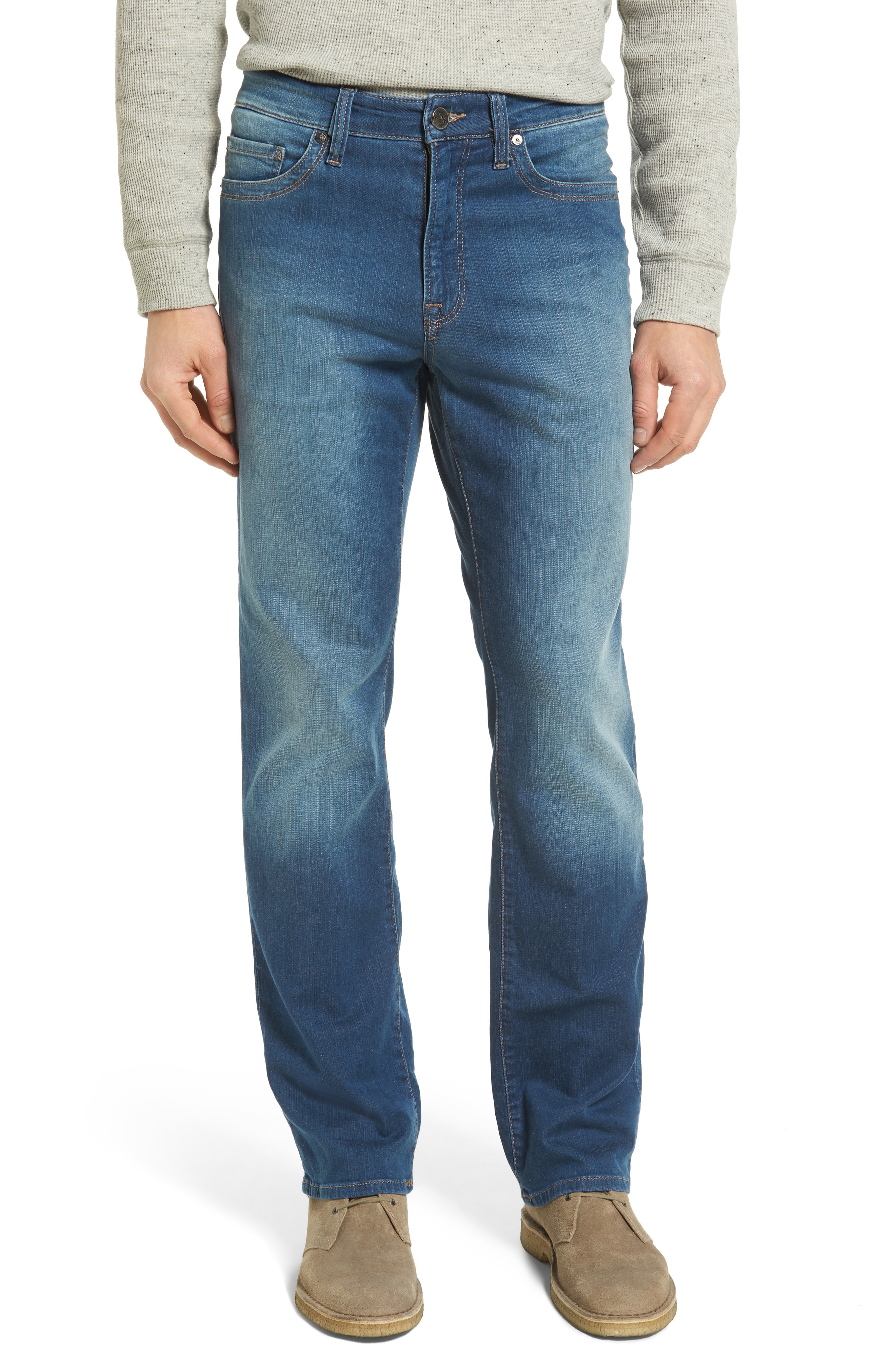 34 Heritage 'Charisma' Classic Relaxed Fit Jeans (Mid Cashmere) (Online Only) (Regular & Tall)