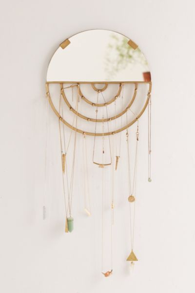 Aimee Jewelry Storage Hanging Mirror