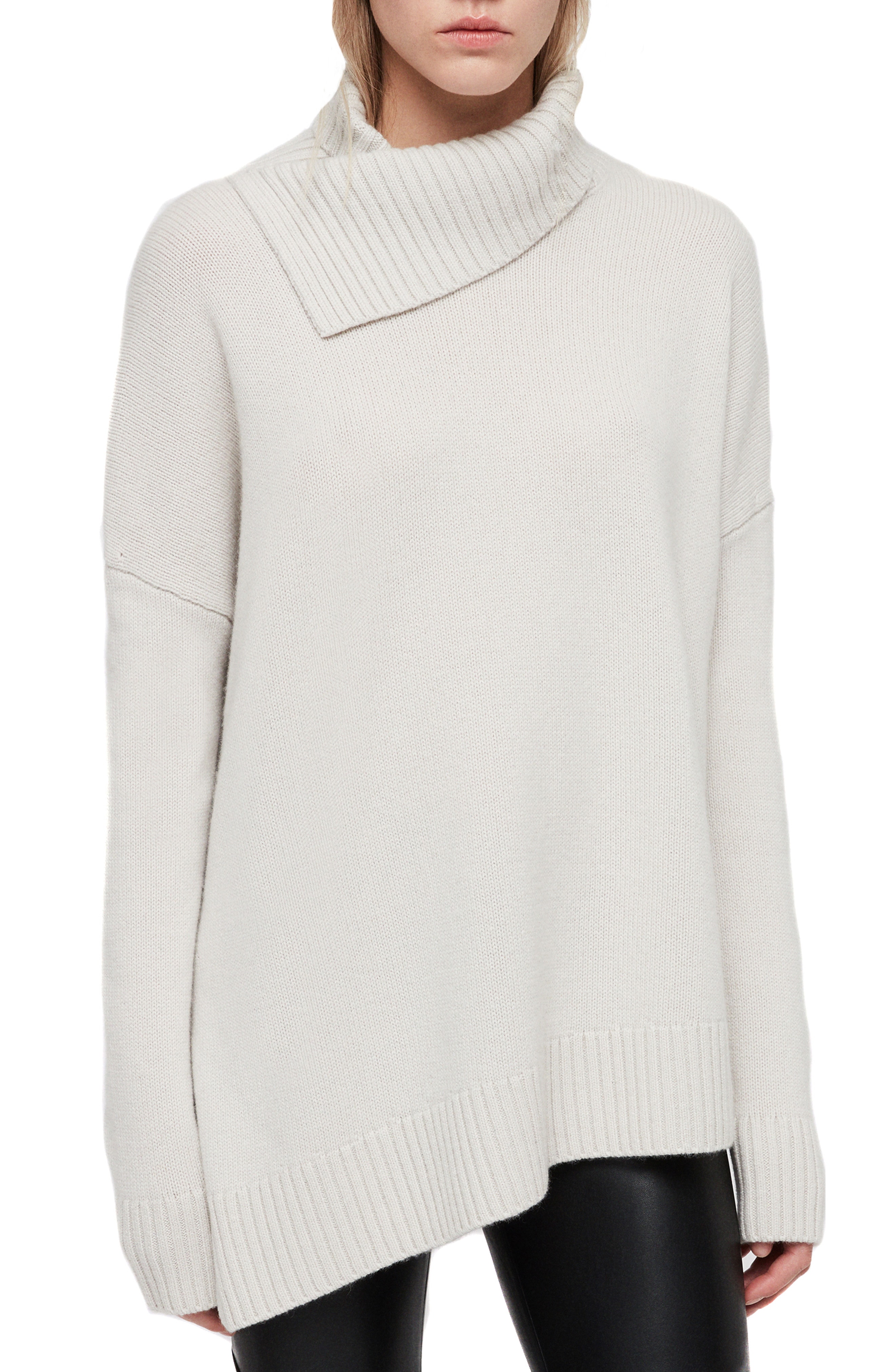 ALLSAINTS Witby Roll Neck Cashmere Sweater