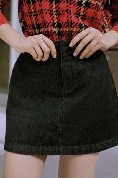 BDG Clean Denim Tailored Skirt