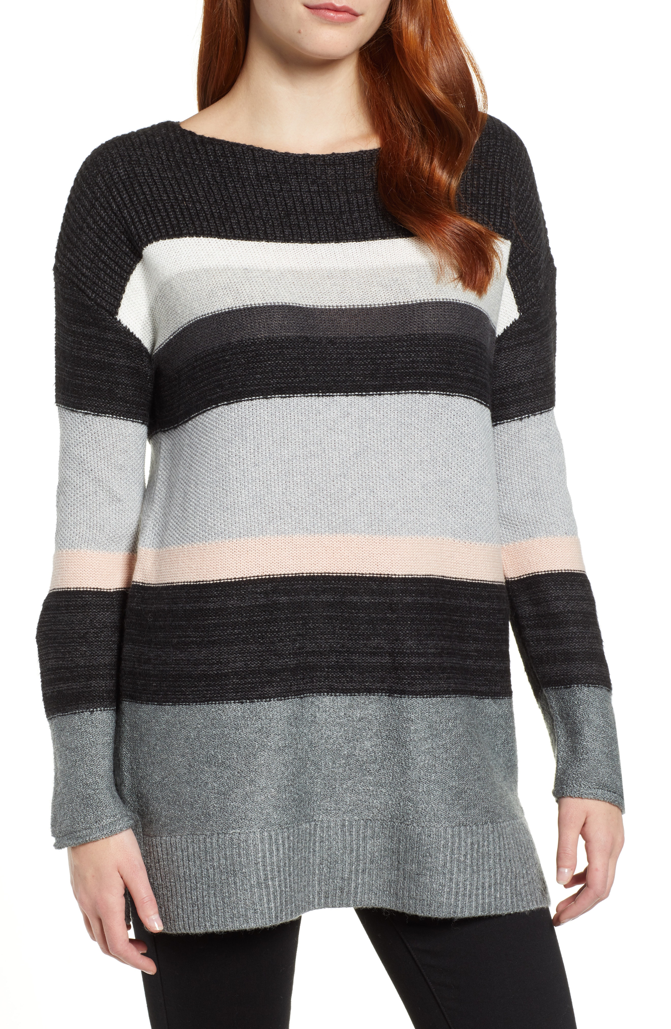 Caslon Abstract Stripe Sweater (Regular & Petite)