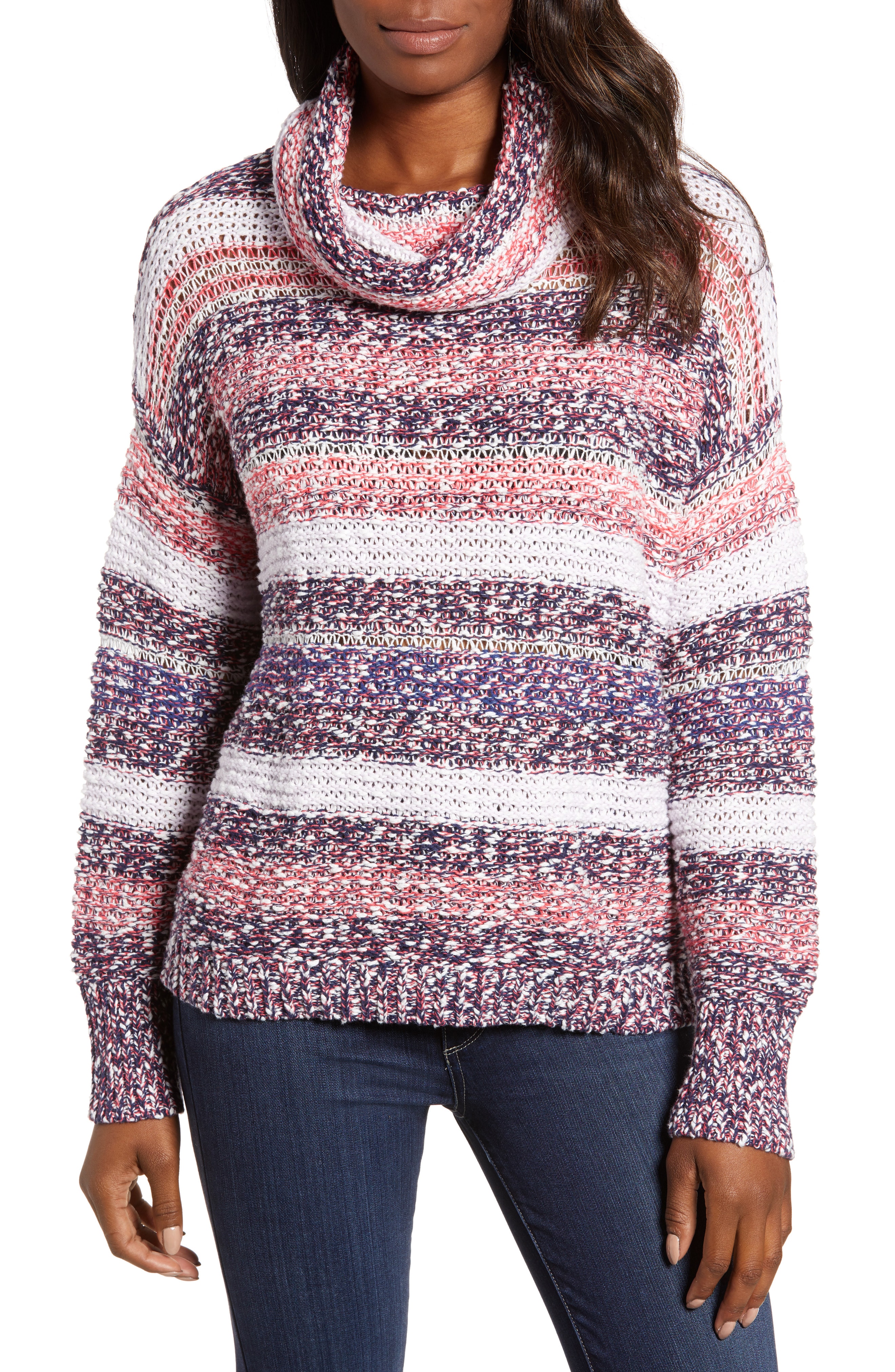 Caslon Oversize Cowl Neck Sweater (Regular & Petite)