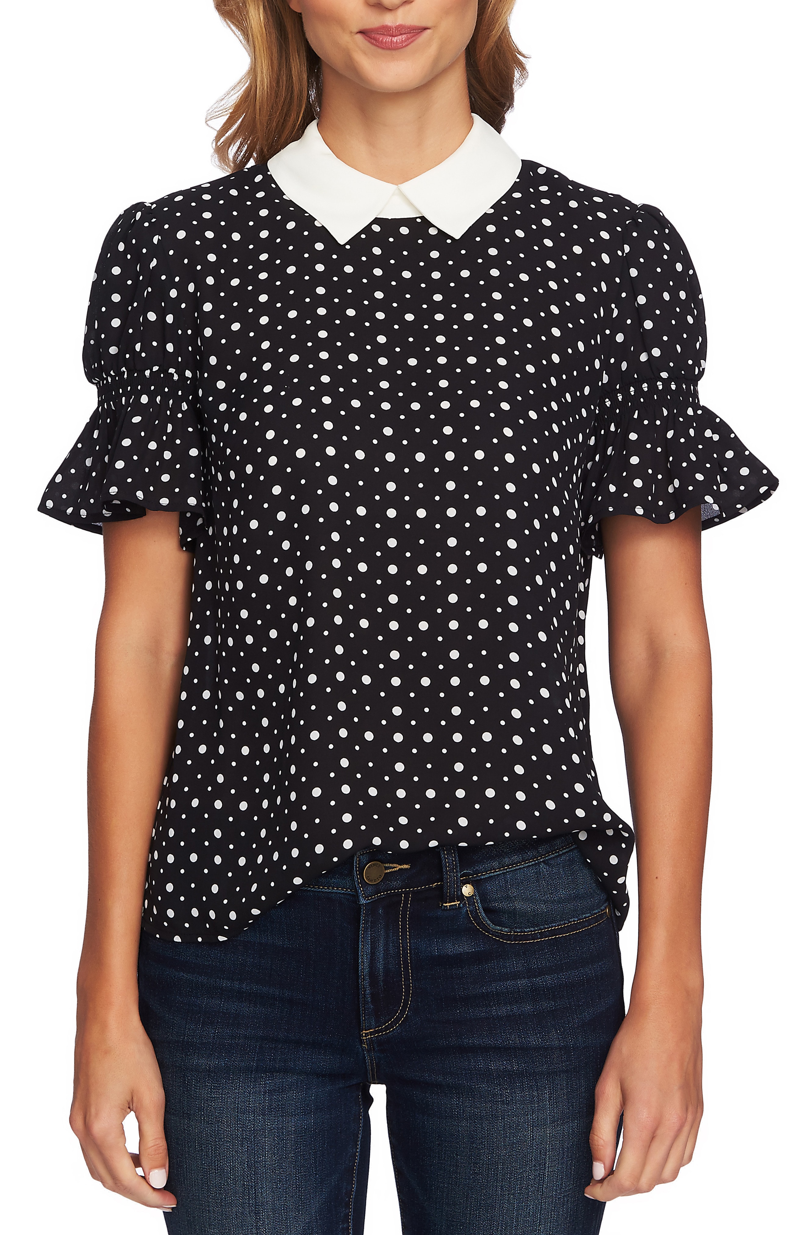 CeCe Collared Party Top