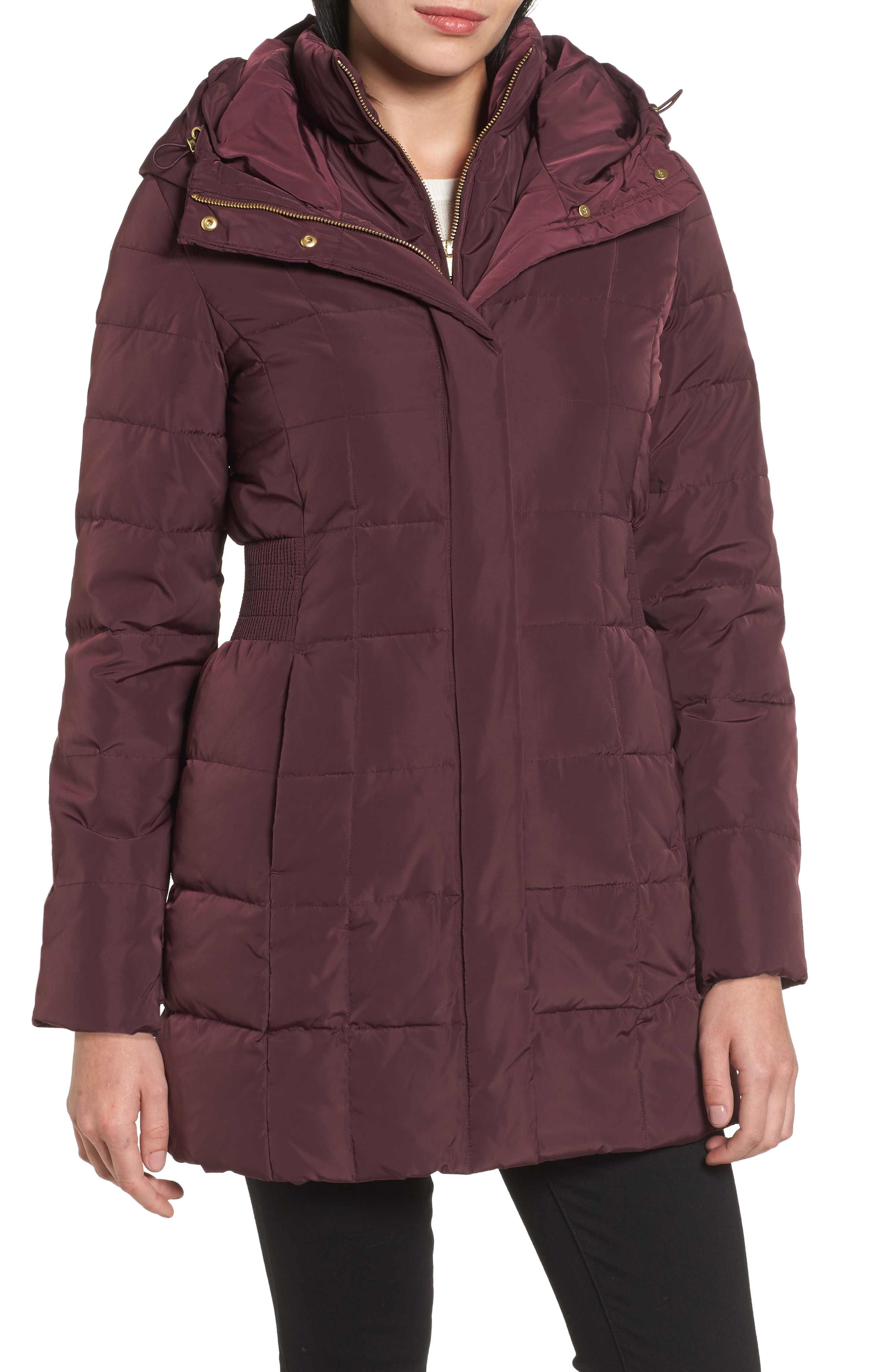 Cole Haan Hooded Down & Feather Jacket