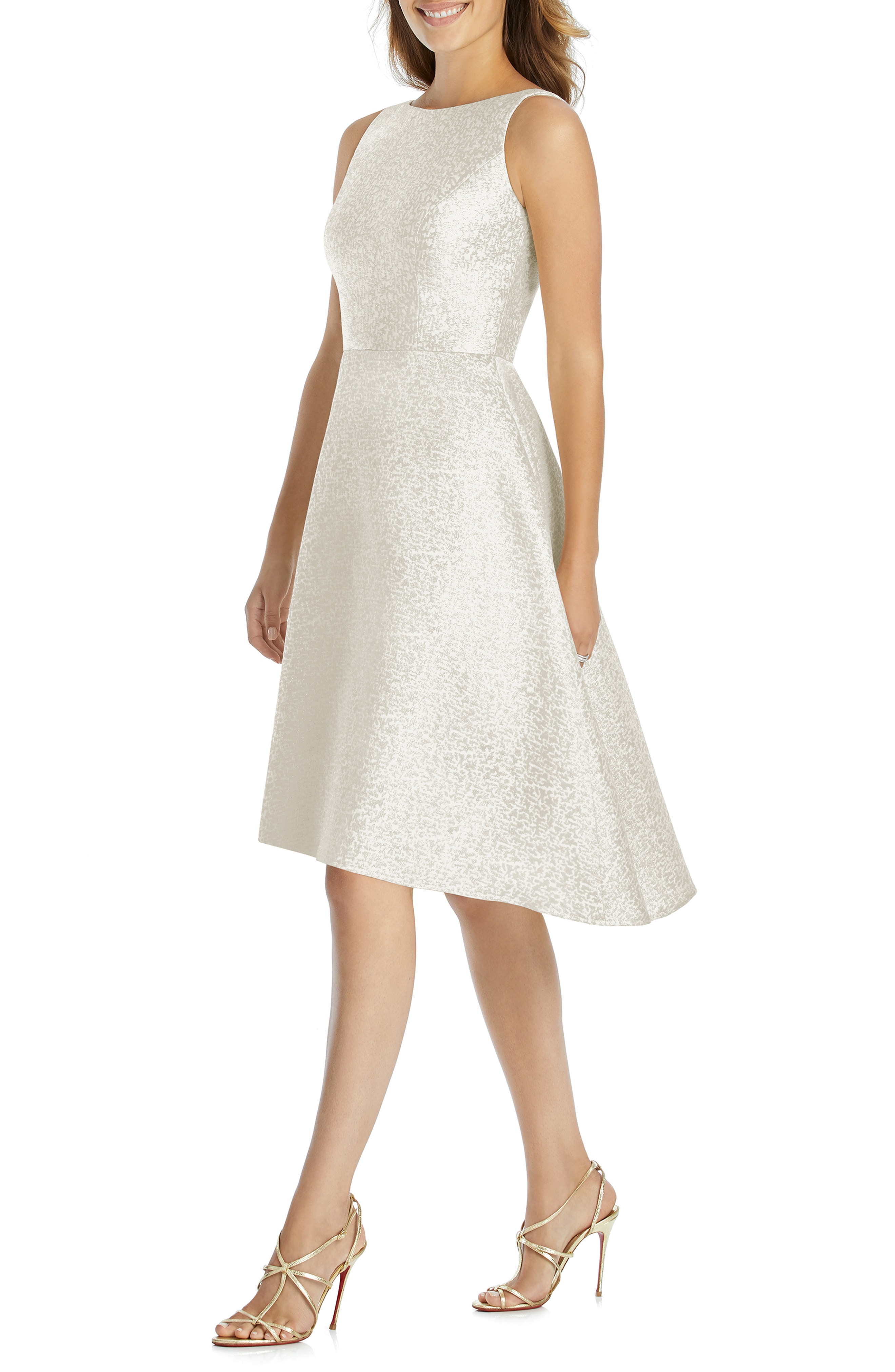 Dessy Collection Sateen High/Low Cocktail Dress