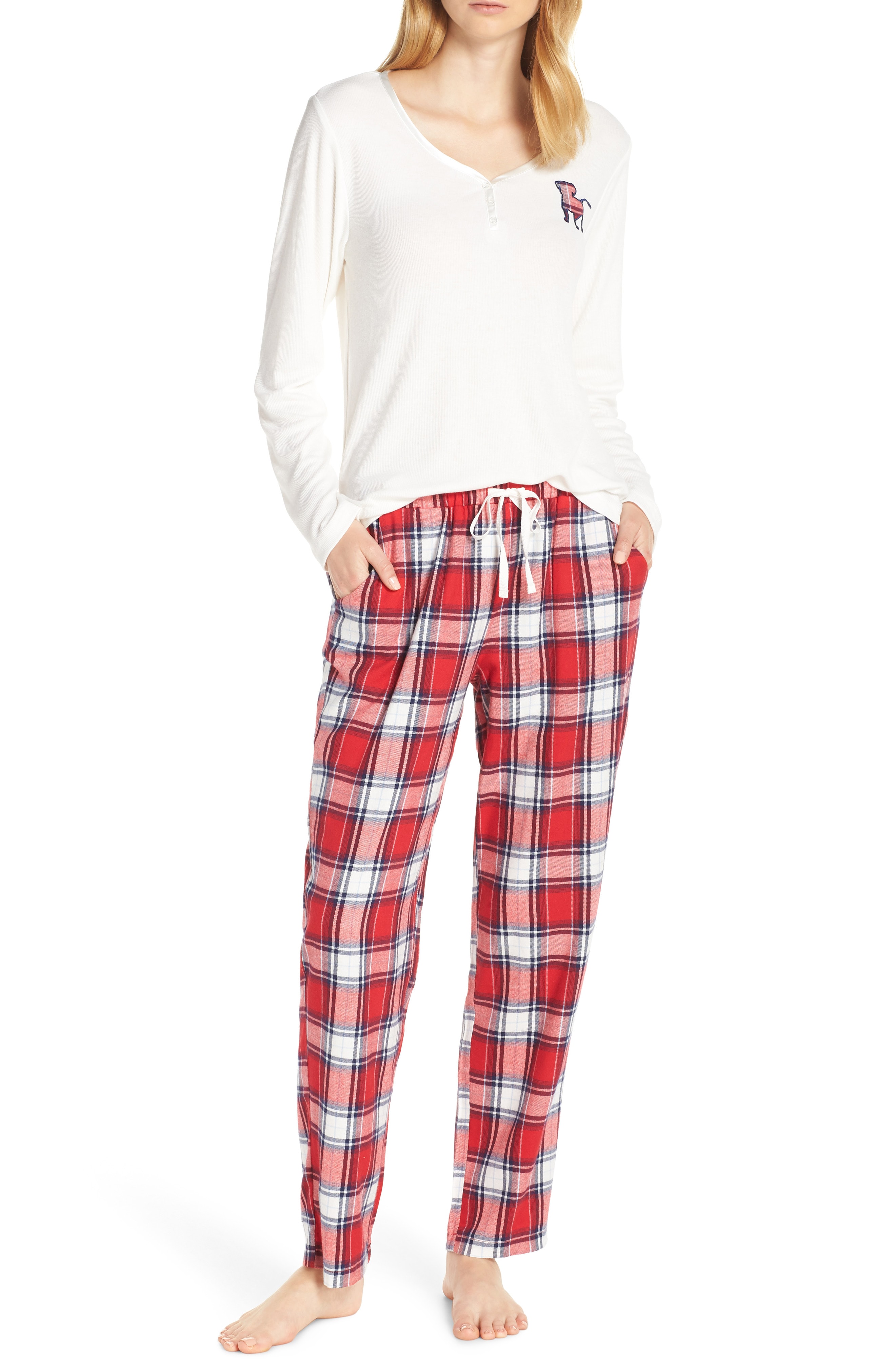 ED Ellen Degeneres Knit & Flannel Pajamas