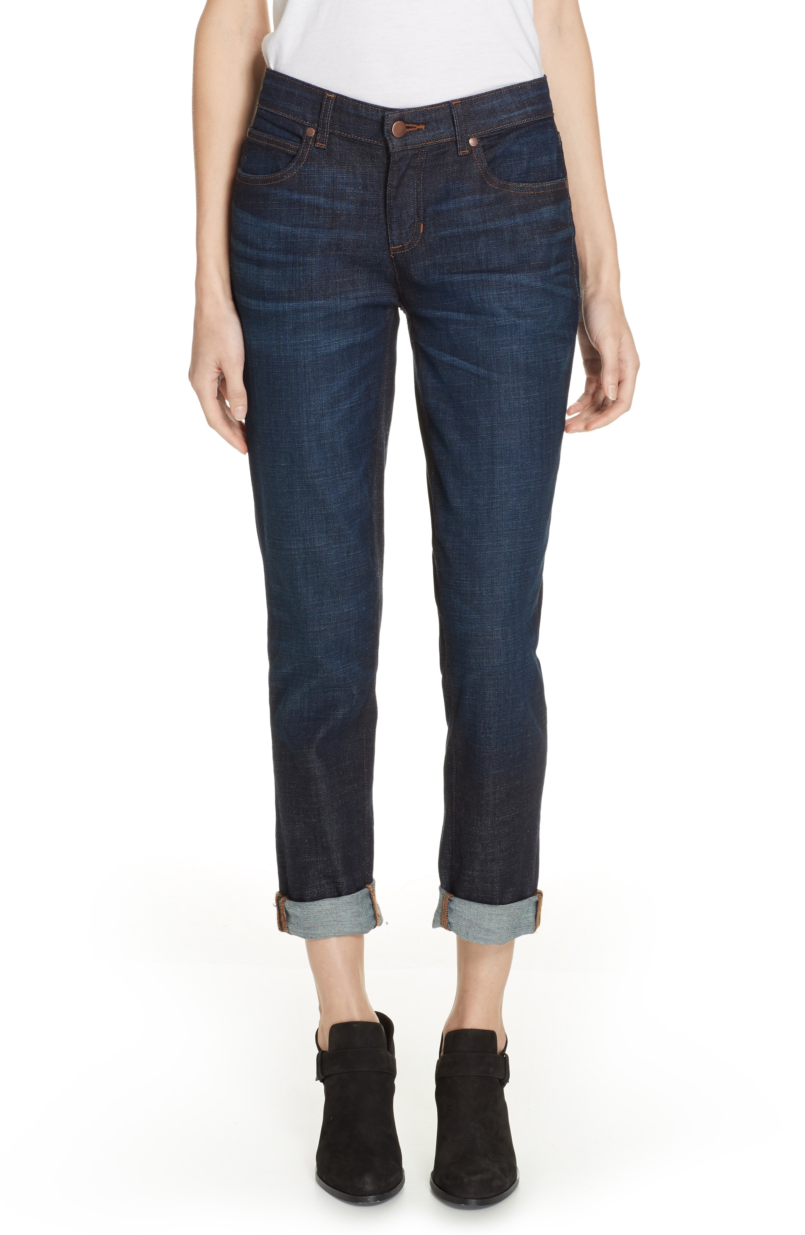 Eileen Fisher Organic Cotton Boyfriend Jeans (Regular & Petite)