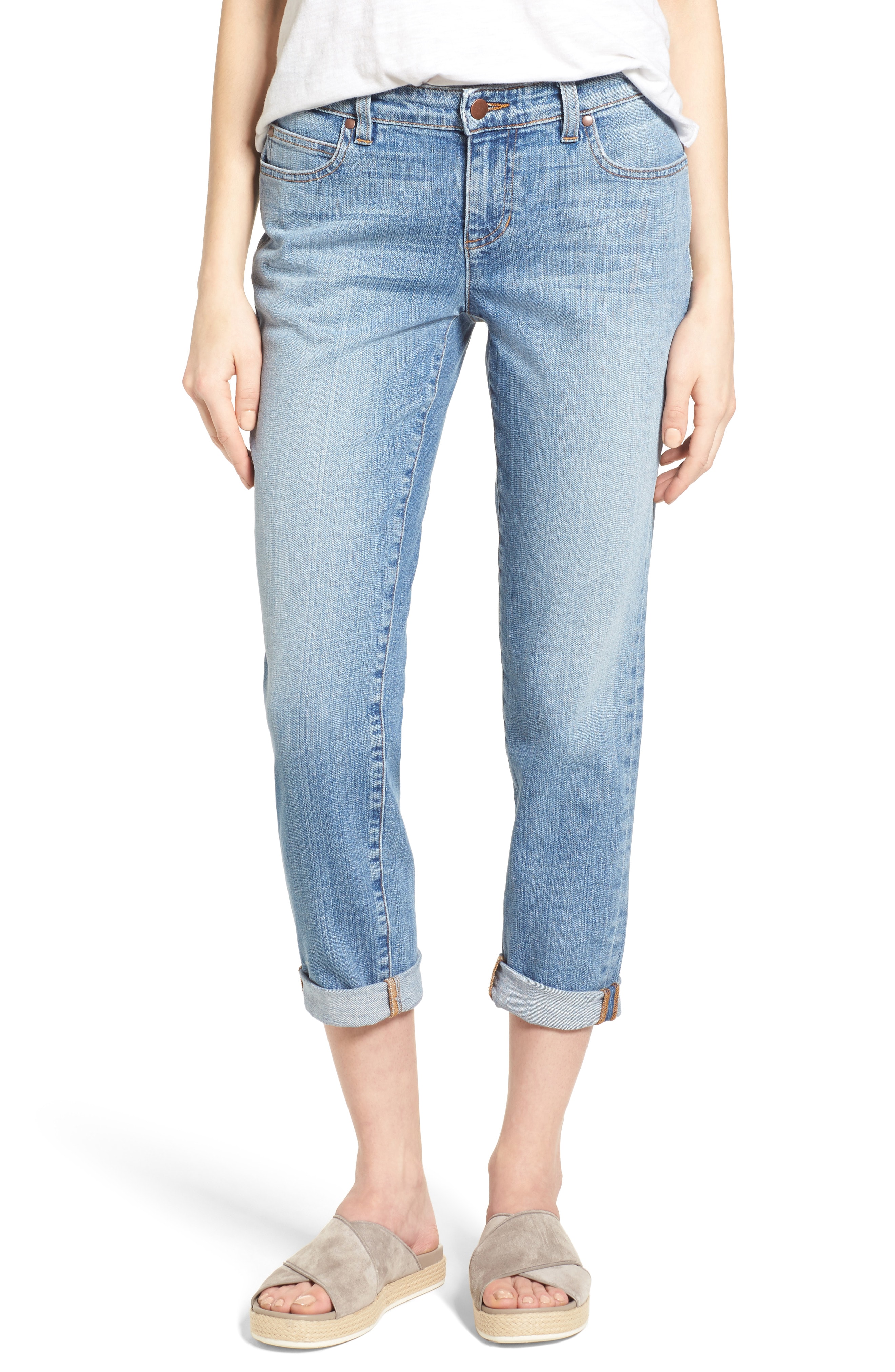 Eileen Fisher Organic Cotton Boyfriend Jeans (Regular & Petite)