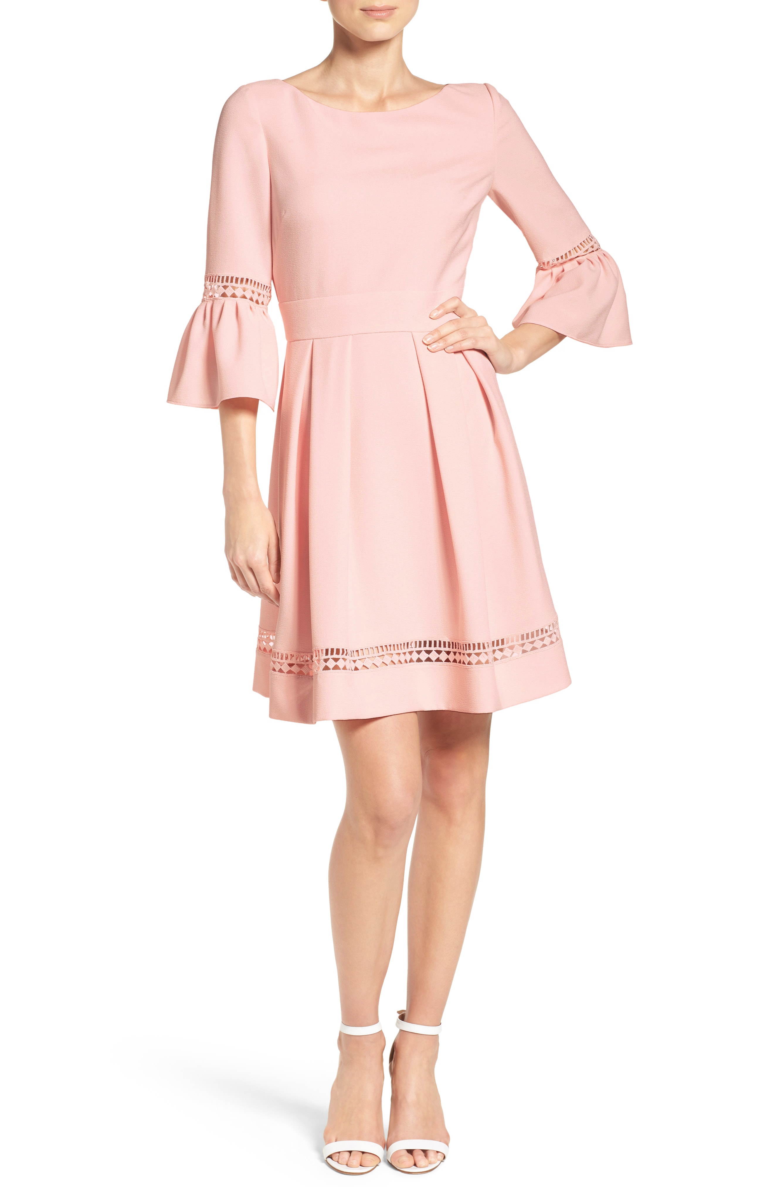 Eliza J Bell Sleeve Dress (Regular & Petite)