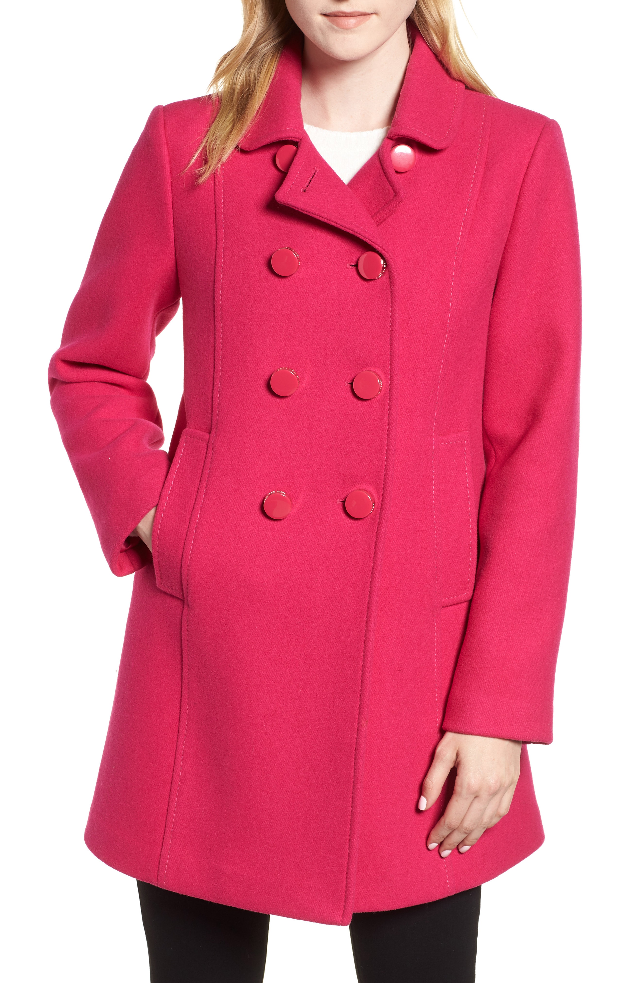 kate spade new york double breasted twill coat