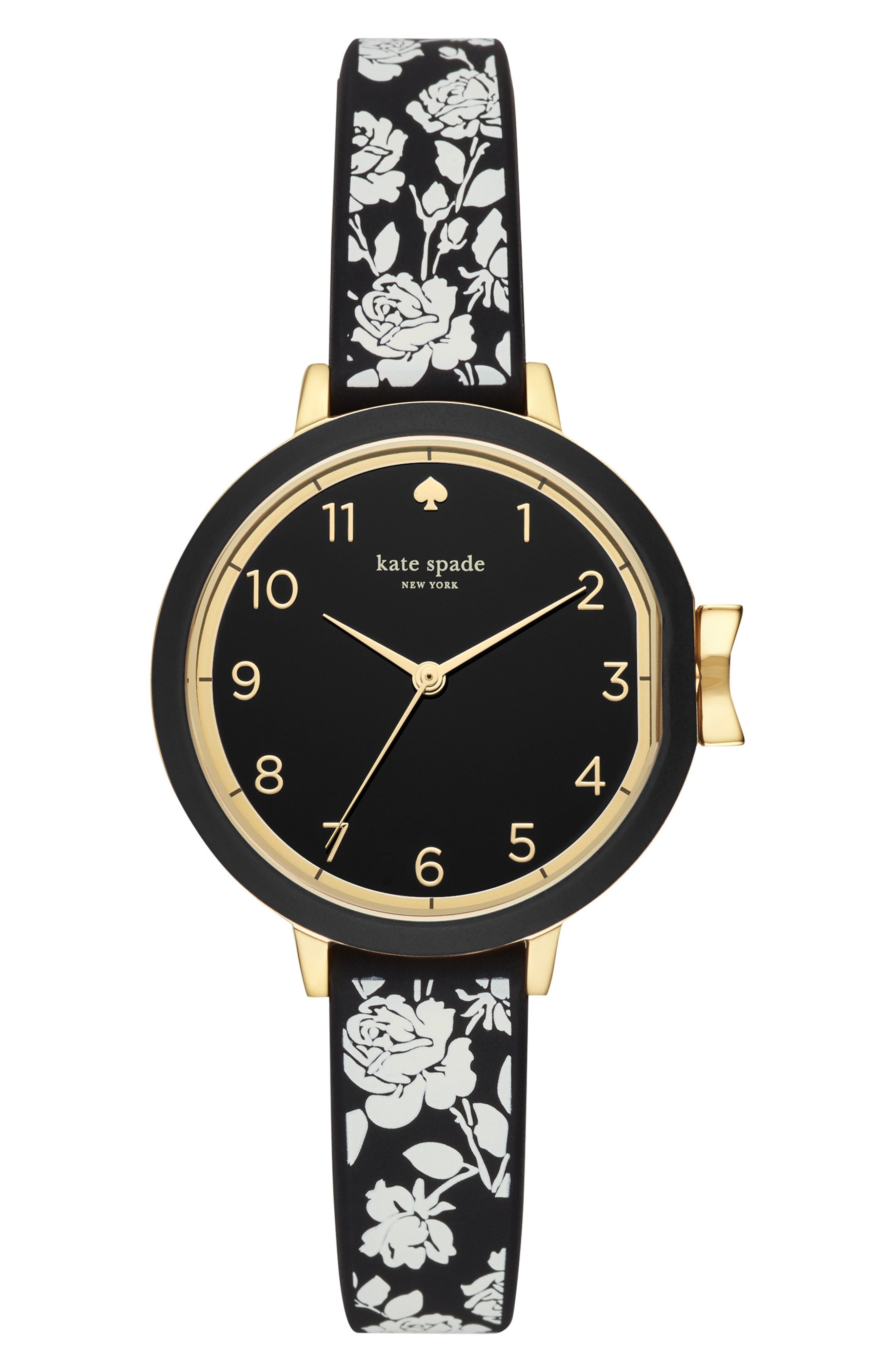 kate spade new york park row silicone strap watch, 34mm