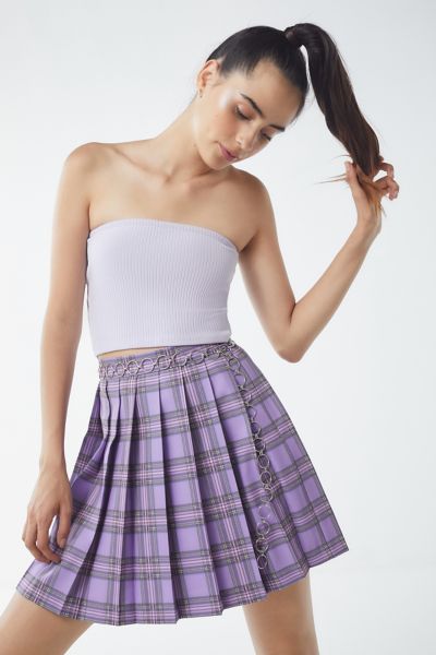 Lazy Oaf Plaid Pleated Skirt