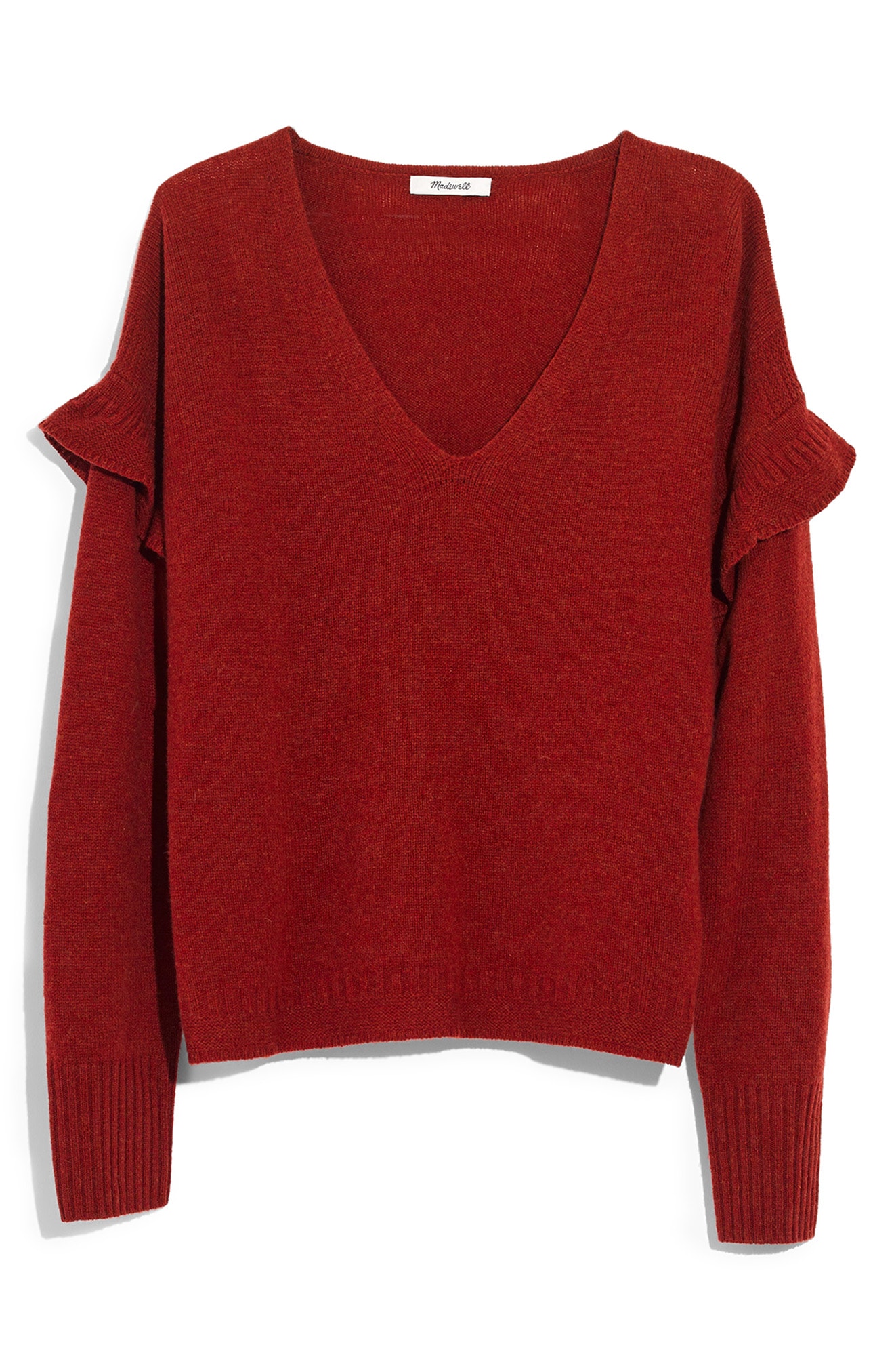 Madewell Ruffle Stitch Play Pullover Sweater
