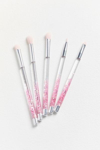 Skinnydip Pink Glitter Eye Kit You Not Brush Set