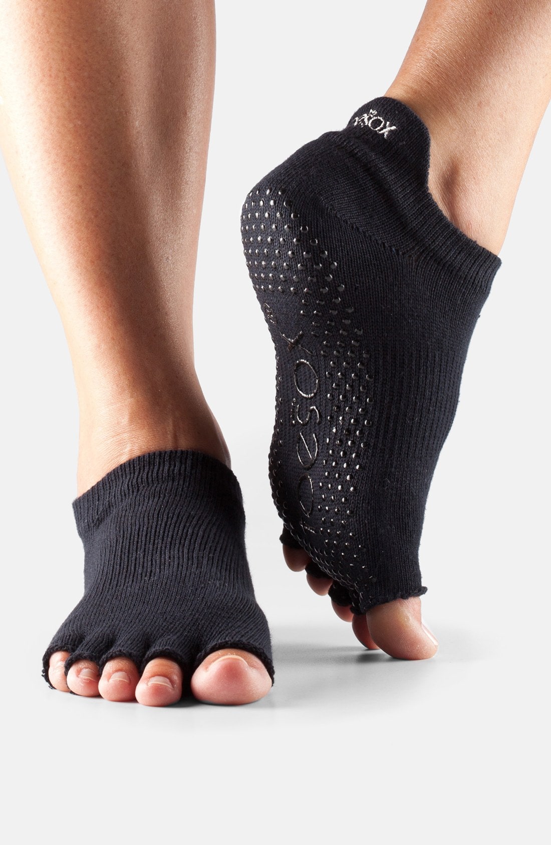 ToeSox Low Rise Half-Toe Gripper Socks